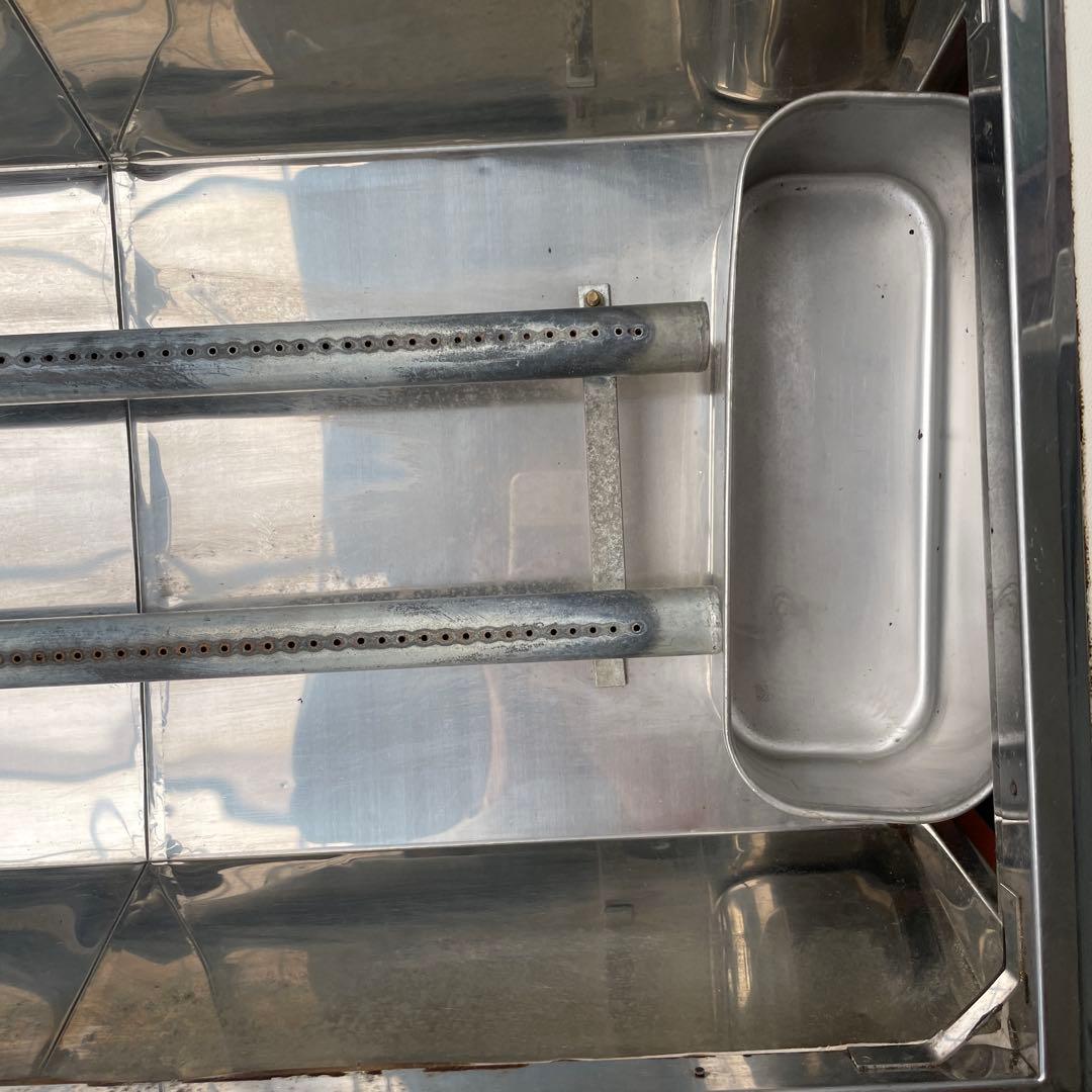 現品限り　ツヤマ　お好み焼きテーブル 鉄板焼きテーブル　鉄板付き