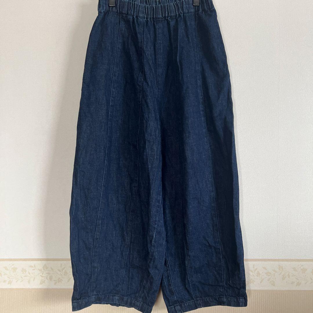 SETTO バルーンデニム　パラシュートパンツ　FREE 総ゴム　倉敷デニム