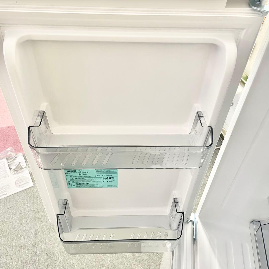 【美品】2024年 148L 冷凍冷蔵庫 ホワイト 左開きJR-SY15AL