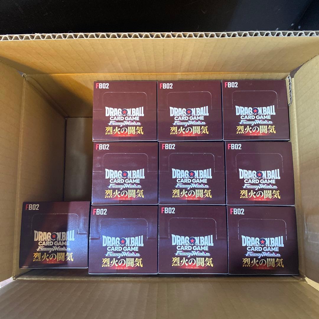 新品未開封 DBカードゲーム フュージョンワールド 烈火の闘気10BOXセット
