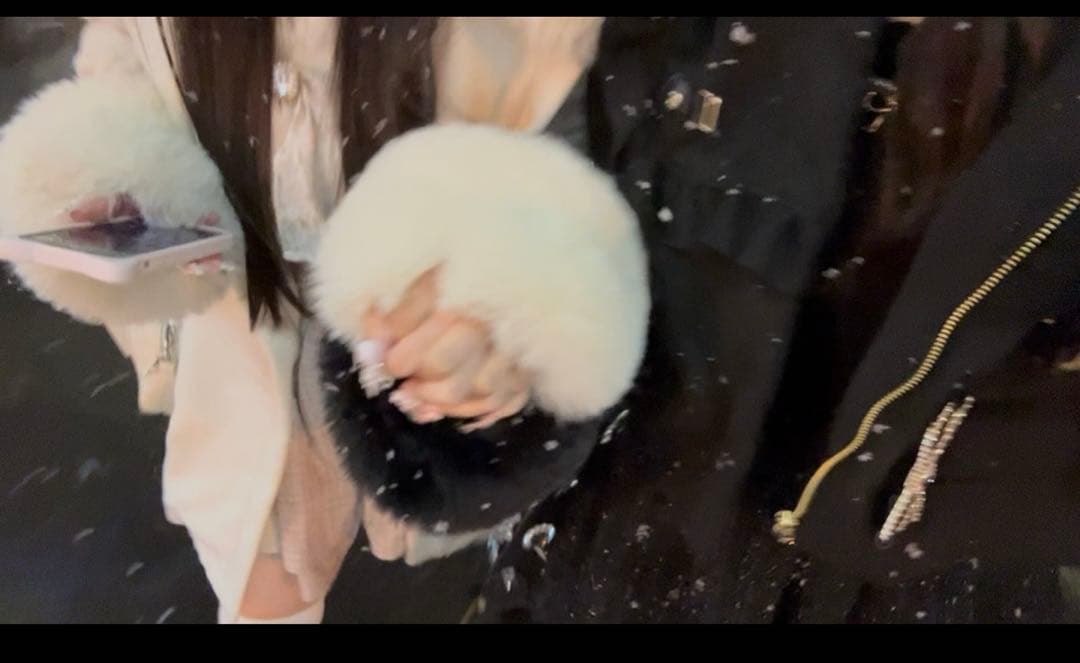 ビジューリボンショートフードコート