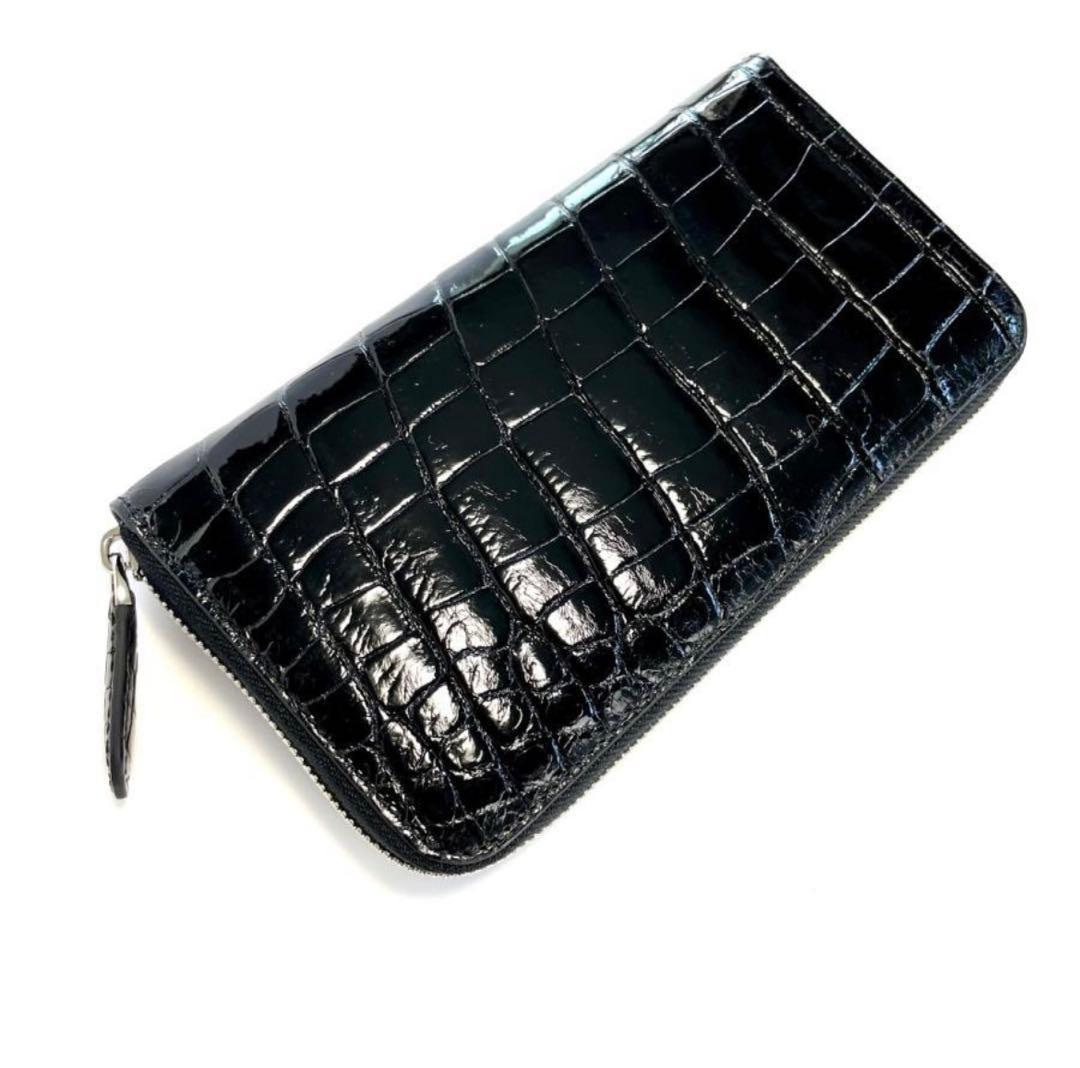クロコダイル 長財布 547シャイニング メンズ ワニ革