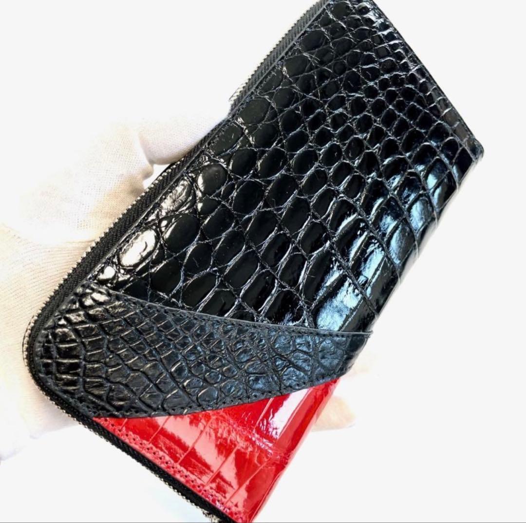 クロコダイル 長財布 547シャイニング メンズ ワニ革