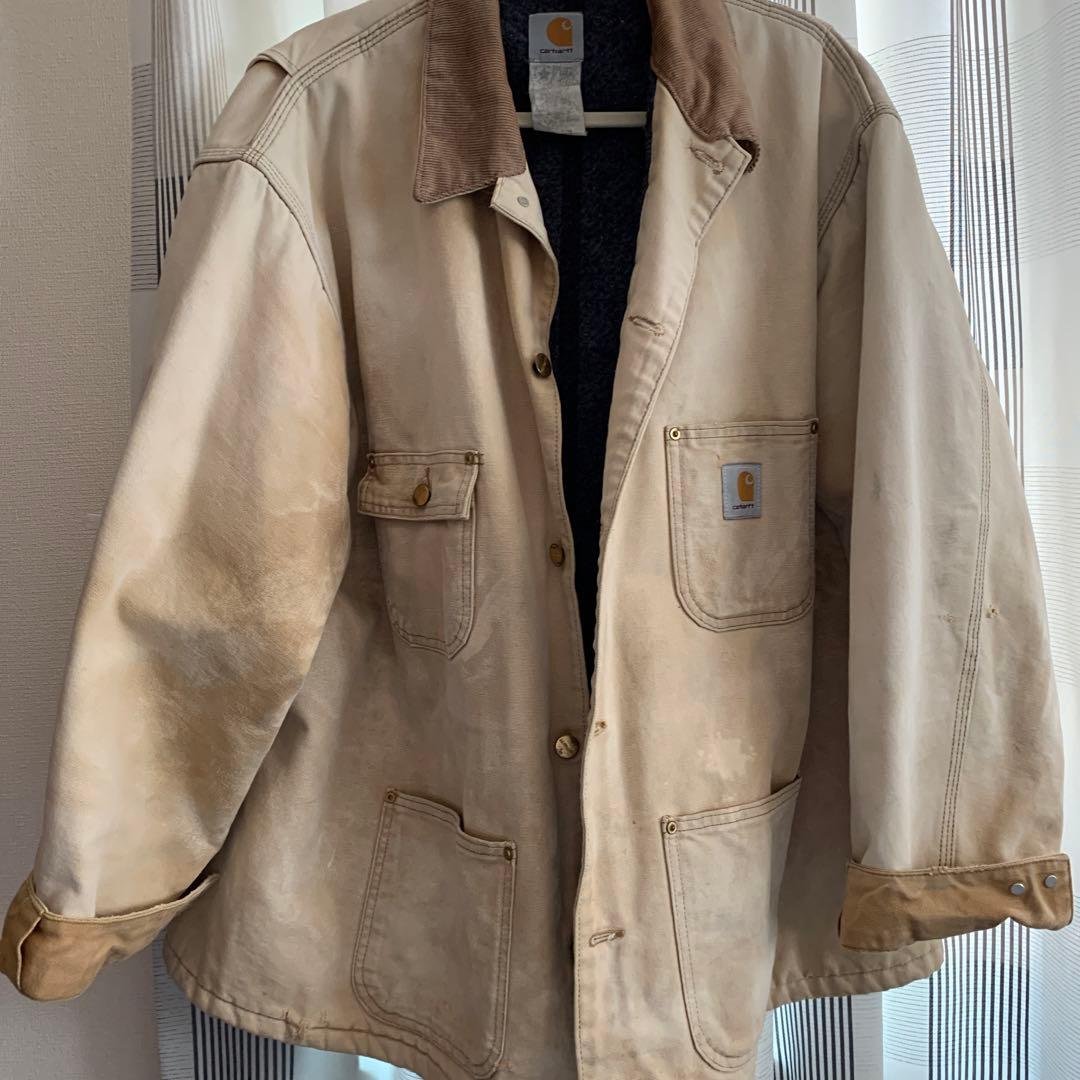 carhartt ブルゾン　古着　ベージュ　Lサイズ