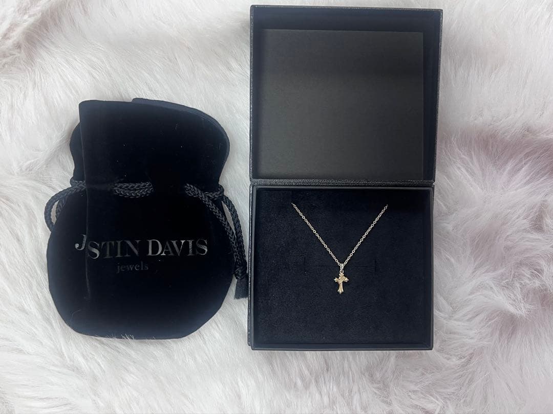 ジャスティンデイビス DARLING CROSS ネックレス ‪‪❤︎‬꒷꒦