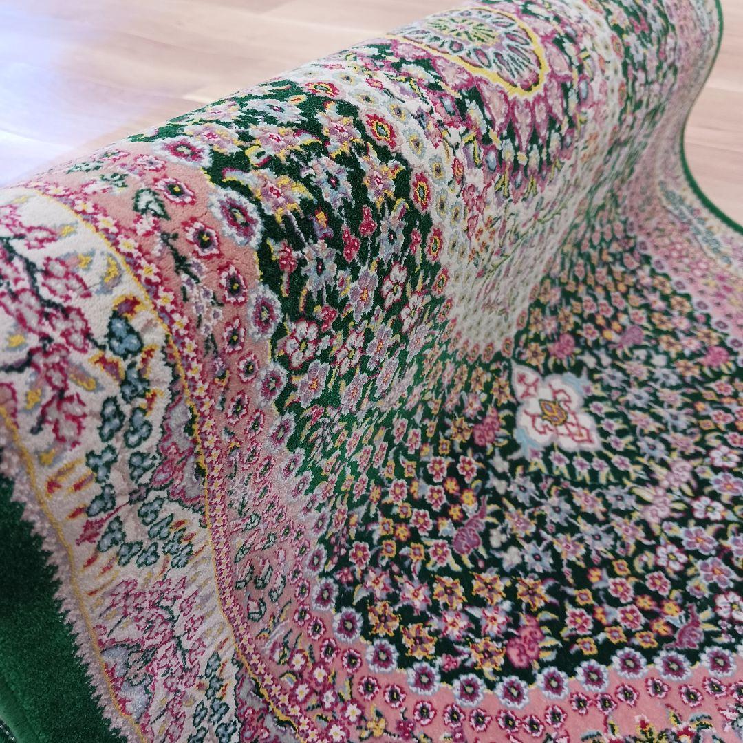 Y2269 ペルシャ絨毯風 機械織り 絨毯 98×55㎝