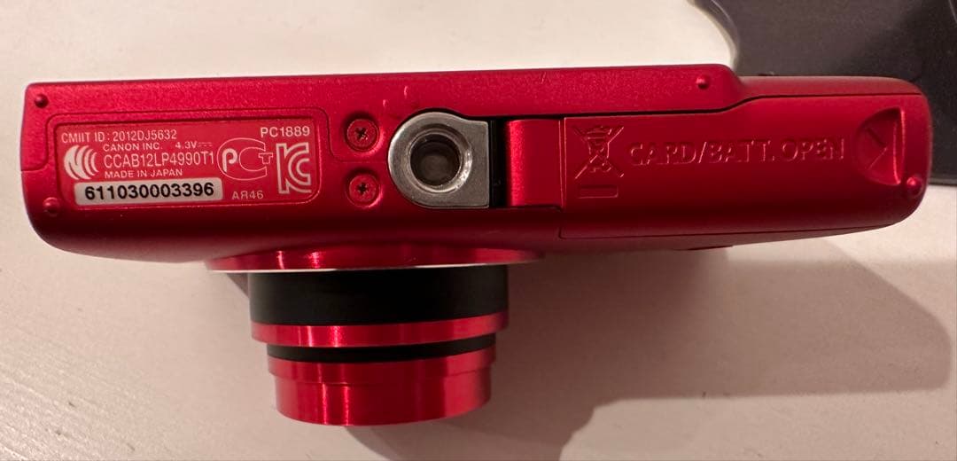 Canon IXY110F 赤 リチウム電池新品付