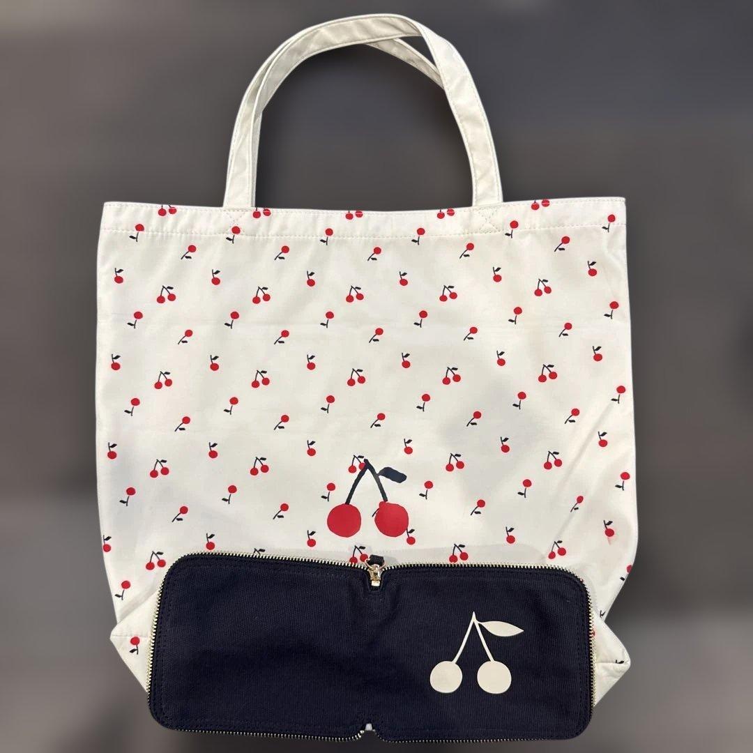 【最終値下げ】★Bonpoint★折り畳み ロゴプリント エコバッグ トート