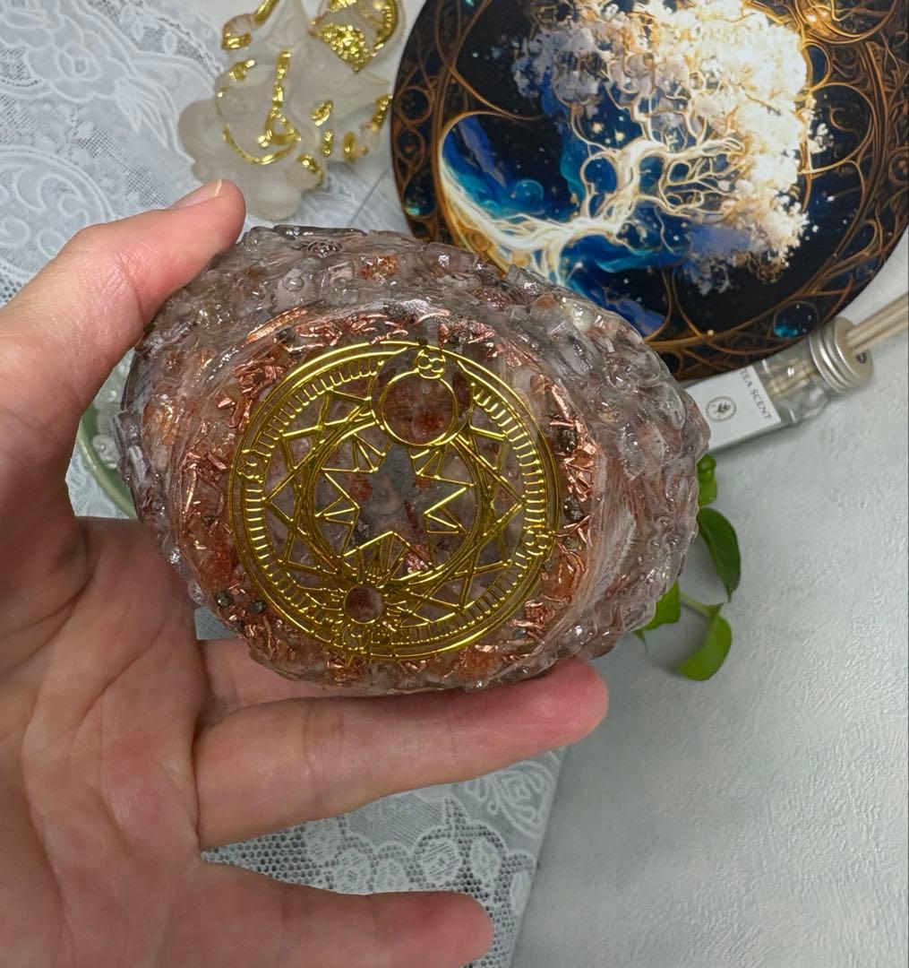 ひまわり様☆ 専用ページ オルゴナイト お花模様のハートの入れ物