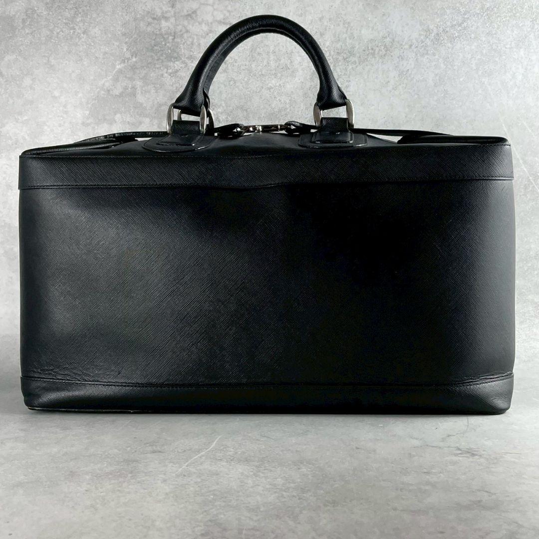 ハマノ hamano ボストンバッグ 2way 黒 ブラック レザー 希少
