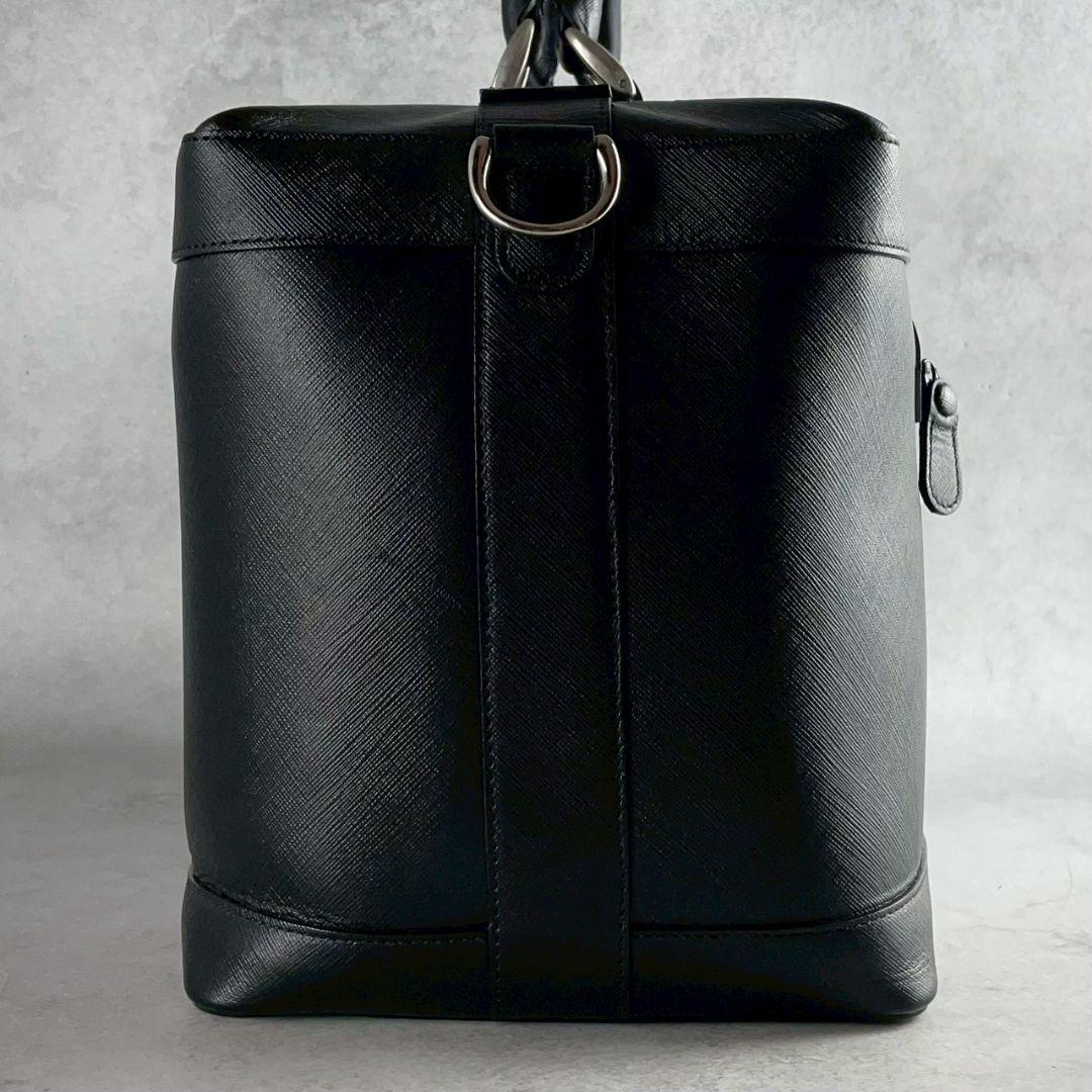 ハマノ hamano ボストンバッグ 2way 黒 ブラック レザー 希少