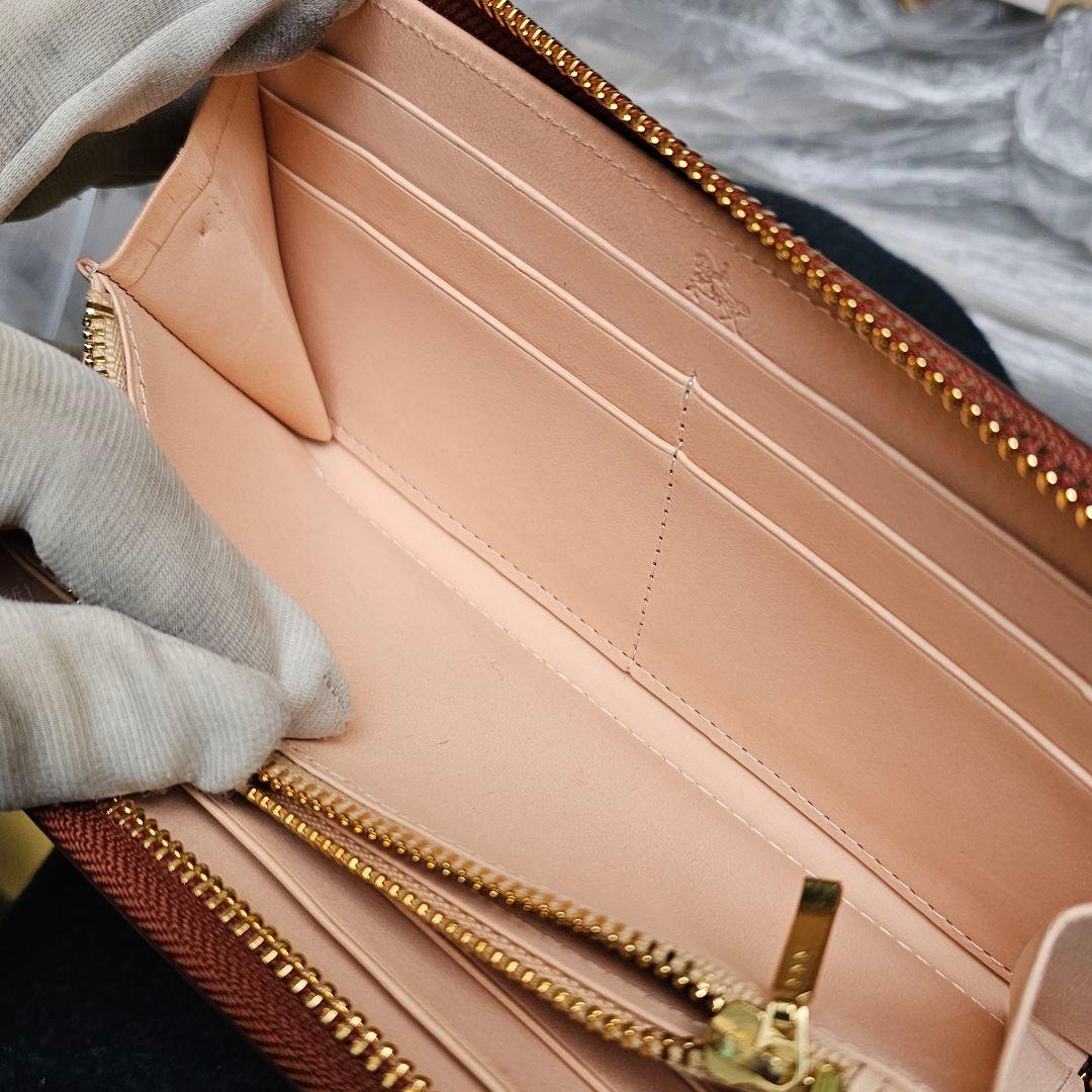 ココマイスター COCOMEISTER ブライドル グランドウォレット ヘーゼル