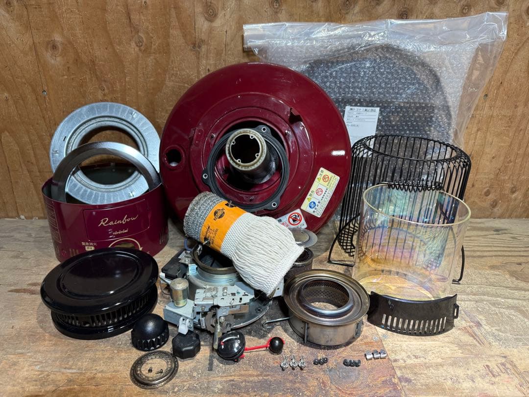 芯乾燥済 石油ストーブ レインボー RB-250 置台新品 分解メンテナンス済