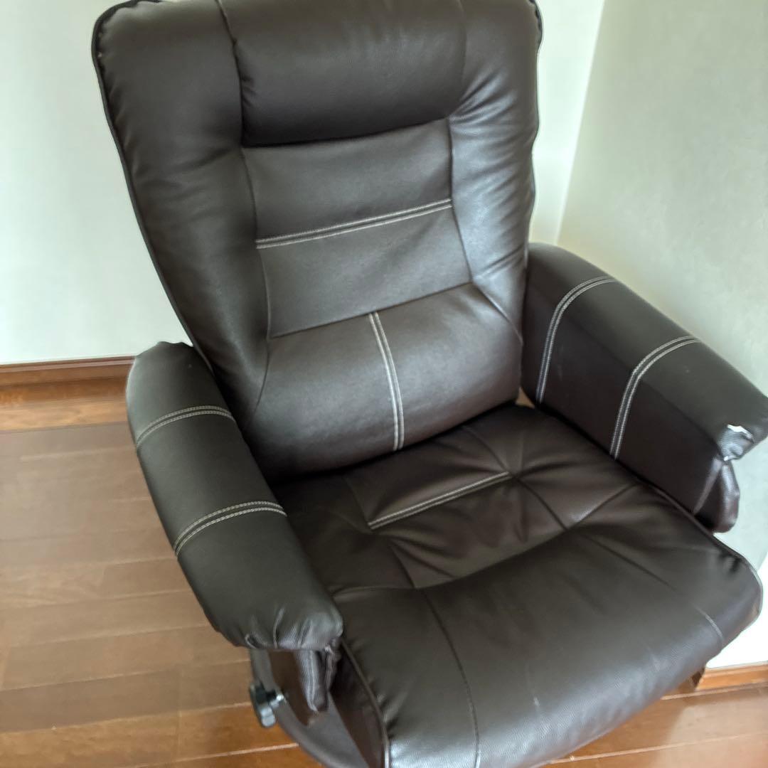 リクライニングチェア ダークブラウン