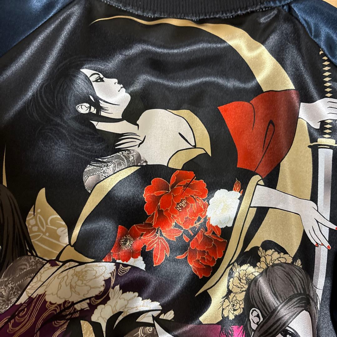 スカジャン 抜刀娘 サイズＬ タグ付き 未使用 3人娘 穂乃花 凛 葵