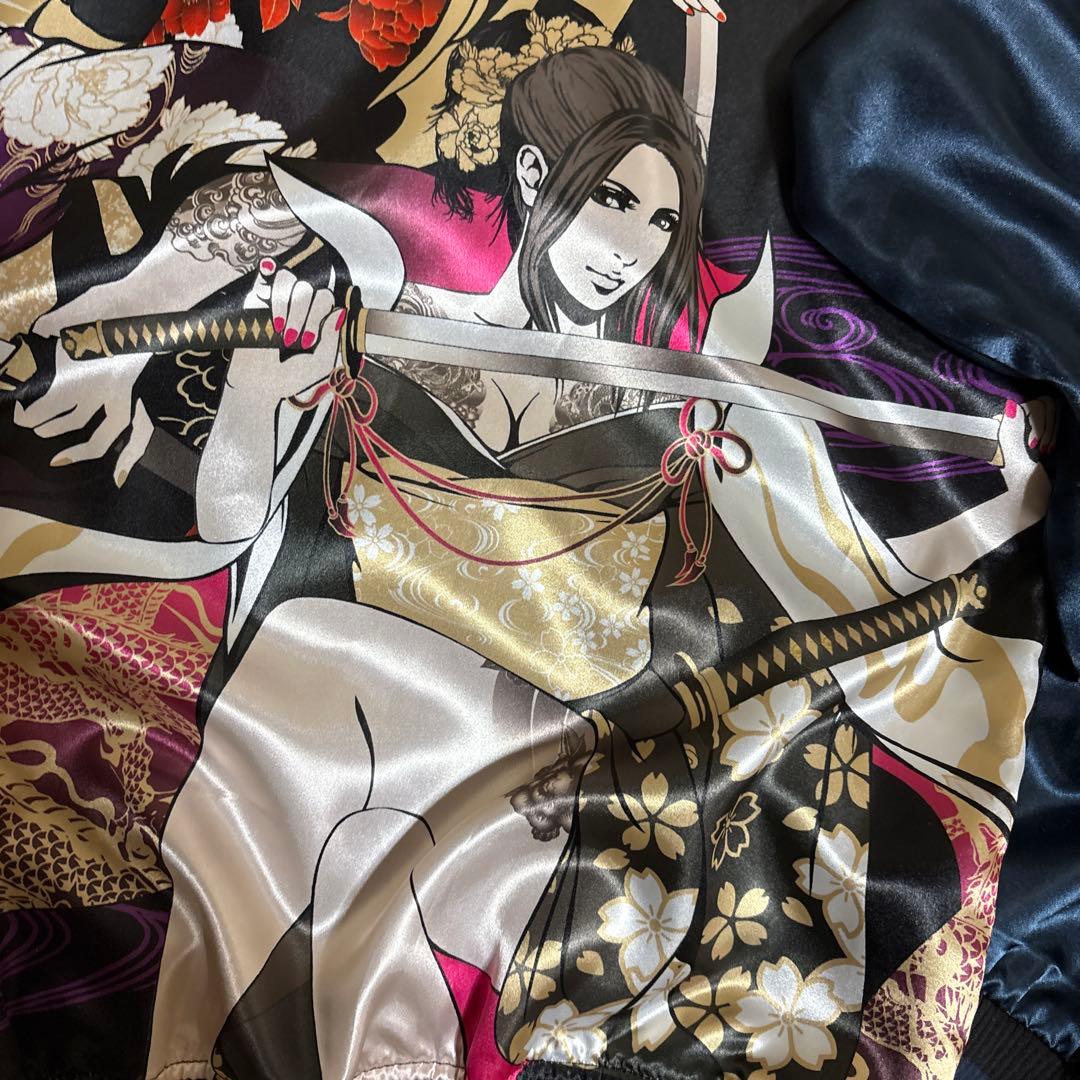 スカジャン 抜刀娘 サイズＬ タグ付き 未使用 3人娘 穂乃花 凛 葵