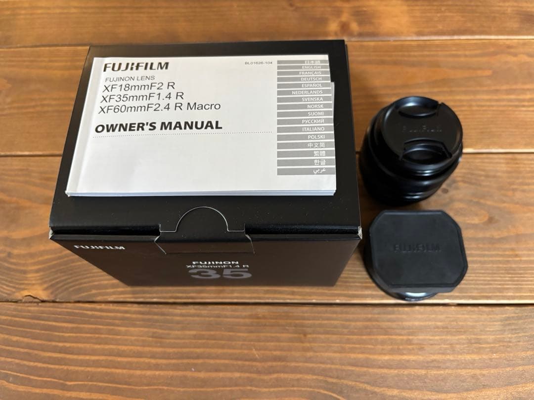 【美品】XF35mm F1.4 R 箱・説明書付 富士フイルム 単焦点レンズ