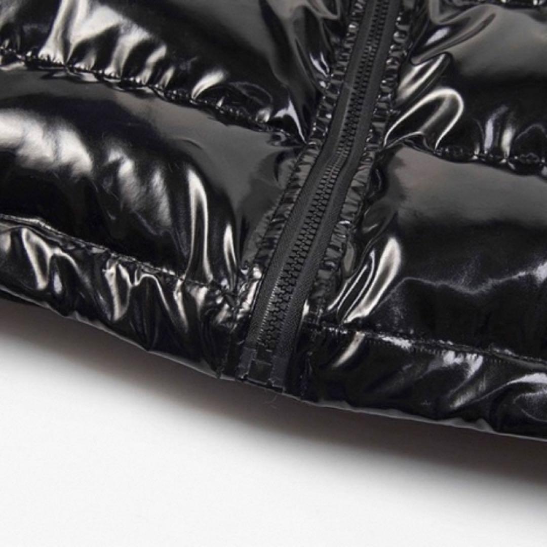 TRAPSTAR 光沢ブラック ダウンジャケット トラップスター