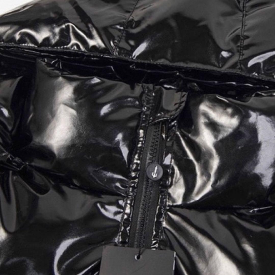 TRAPSTAR 光沢ブラック ダウンジャケット トラップスター