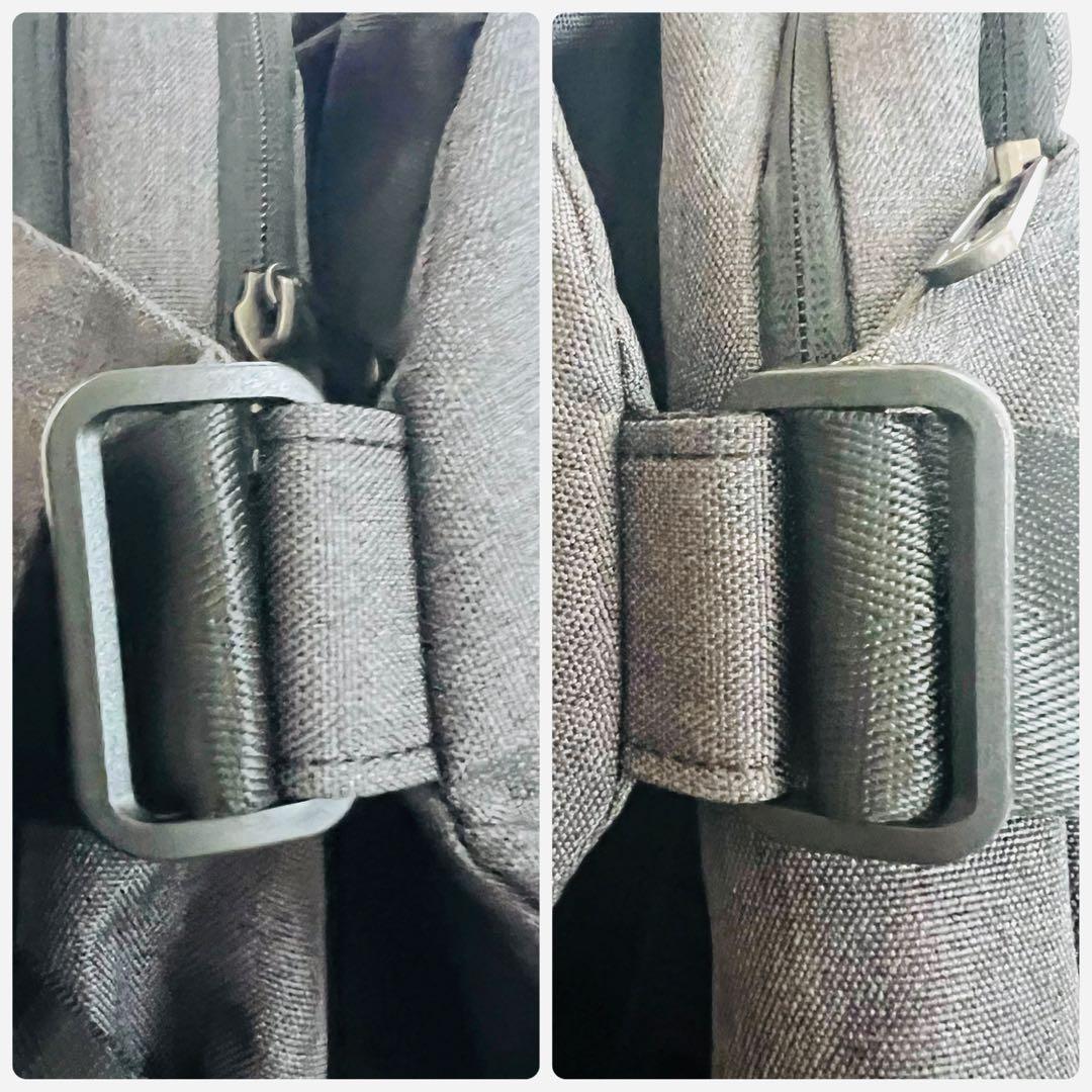 【美品】クイックパック QUICKPACK13 ボディバッグ ダークグレーA4可