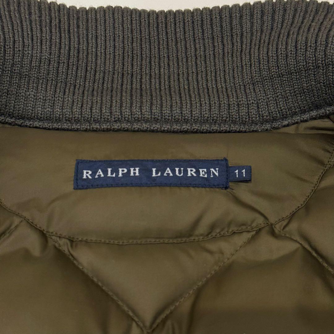 【極美品】ラルフローレン キルティングダウンジャケット ダウン90% オリーブ