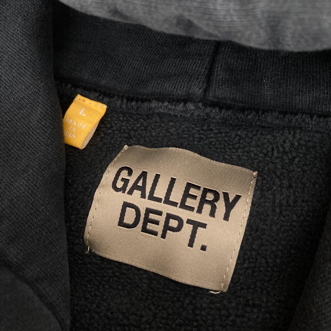 レア GALLERY DEPT 21AW FLAMES HOODIE ブラック