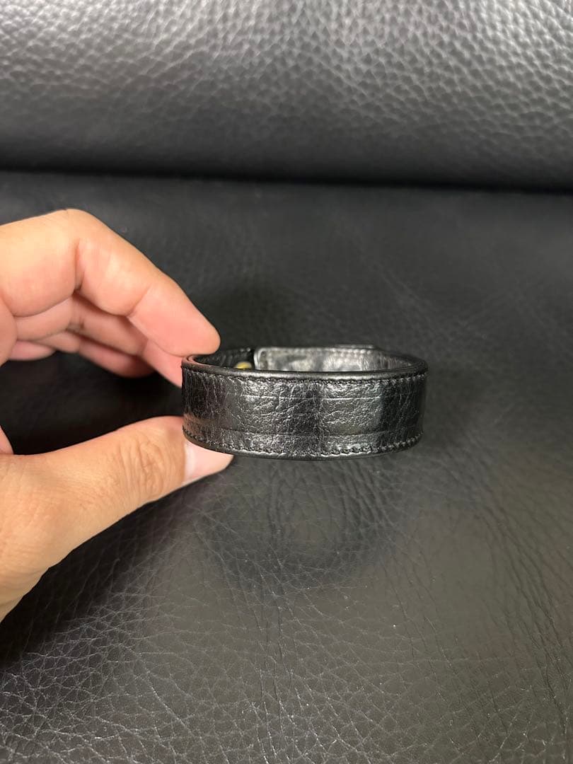 クロムハーツ　3ボタン2スナップ　レザーブレスレット　CHROME HEARTS