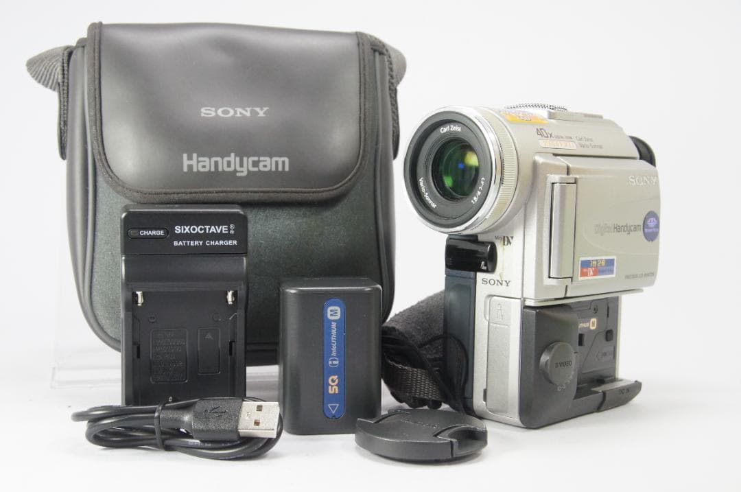 【動作品】 SONY ビデオカメラ miniDV DCR-PC100 バッグ付き