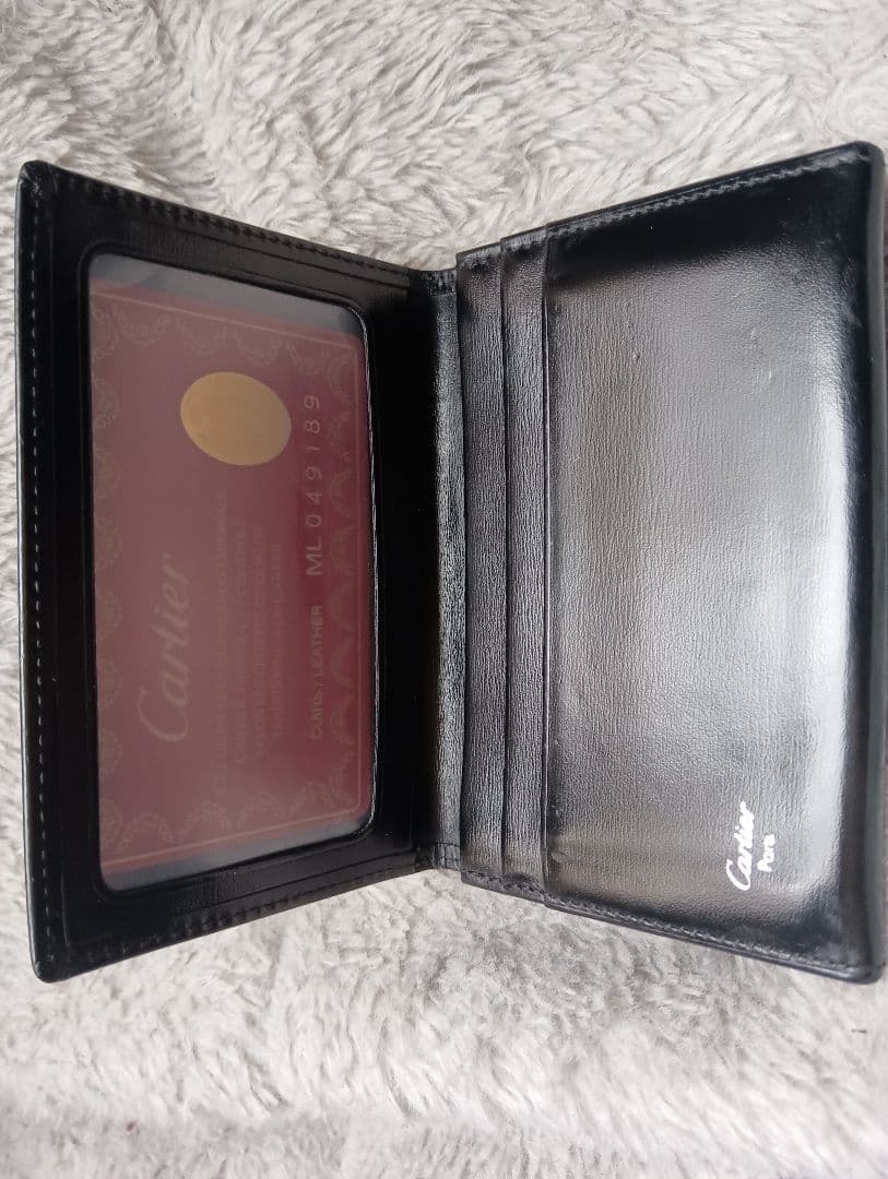 Cartier 黒 レザー 名刺入れ 箱付き