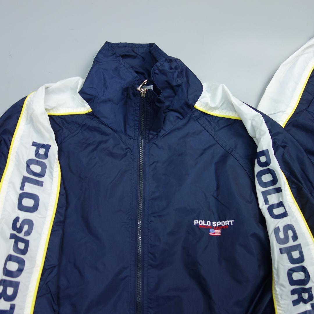 ペ*ゼ様 7898 90s ポロスポーツ ナイロン ジャージ セットアップ メン