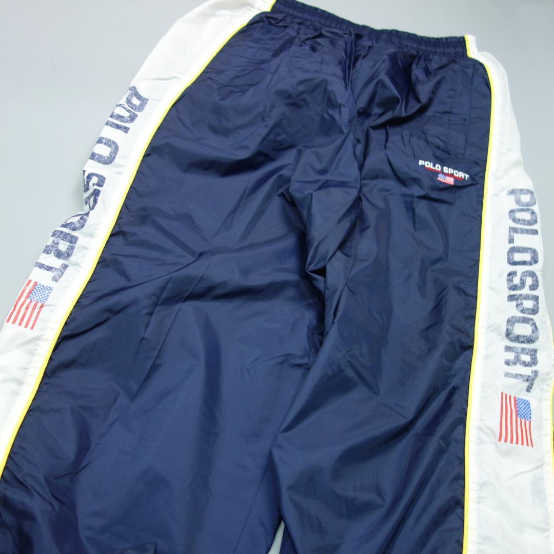 ペ*ゼ様 7898 90s ポロスポーツ ナイロン ジャージ セットアップ メン
