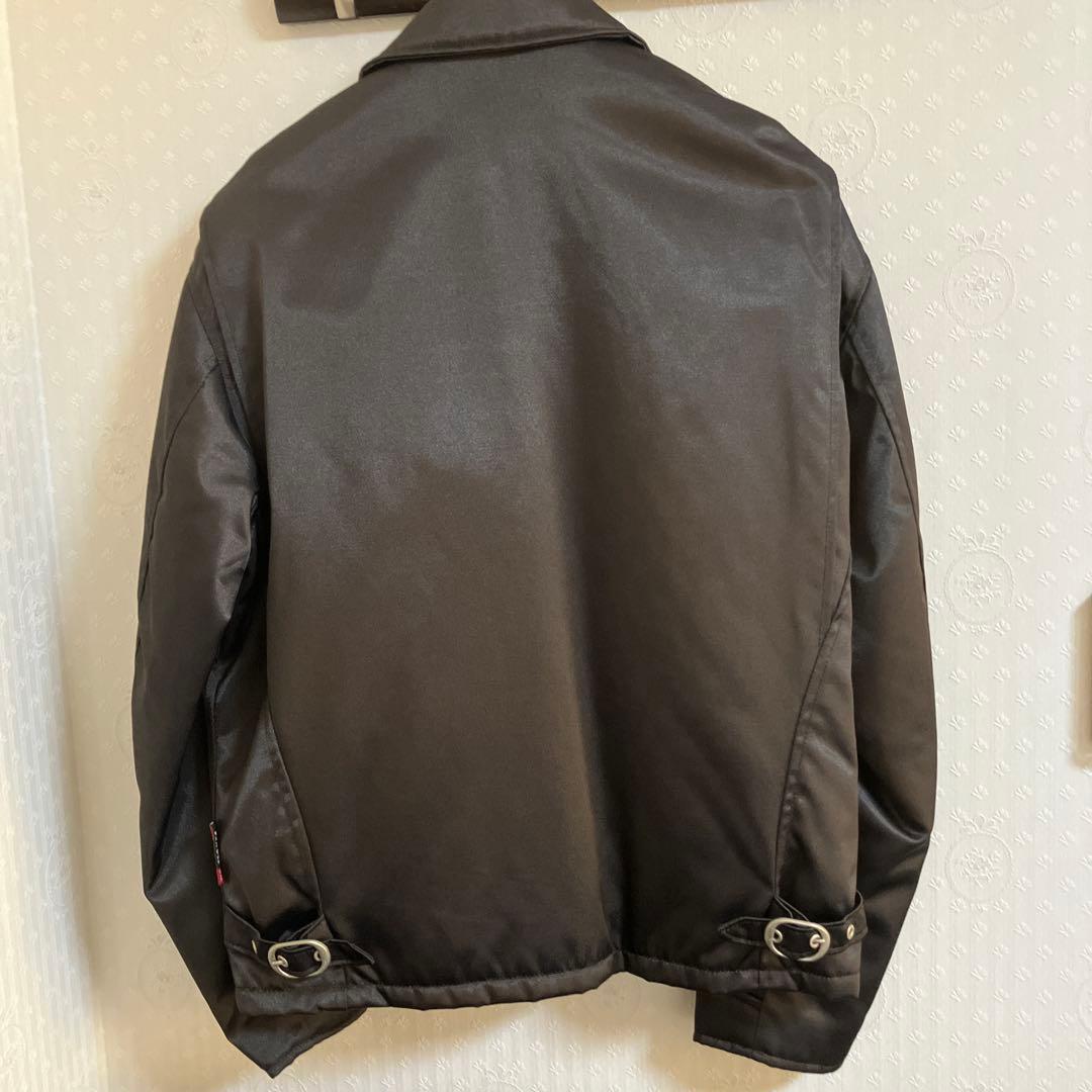 Schott ナイロン製シングルライダースジャケット M 黒
