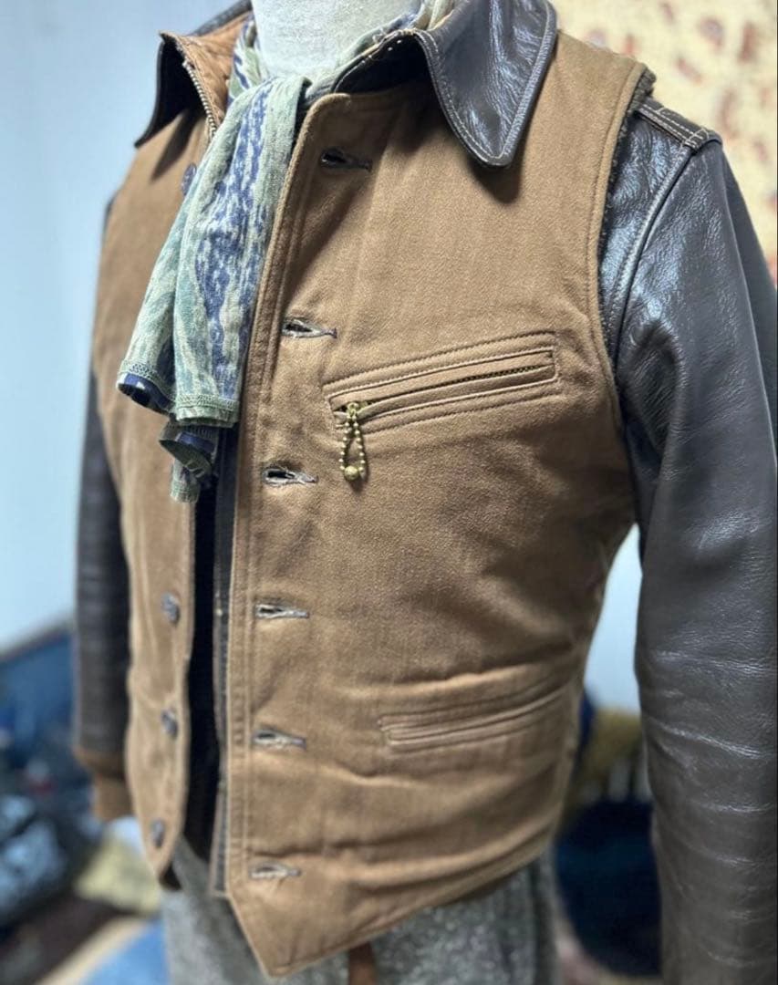 レア　リアルマッコイズ　ダブルダイヤモンド　アルパカベスト　デッキベスト