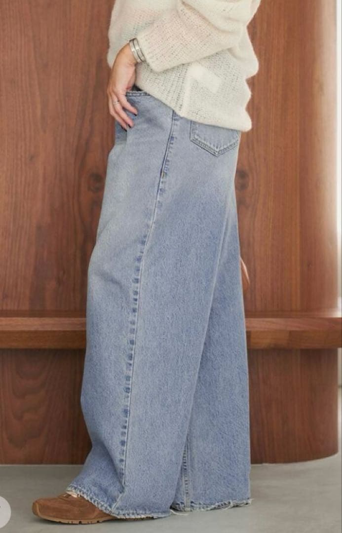 plage名品 R’IAM WIDE デニム34