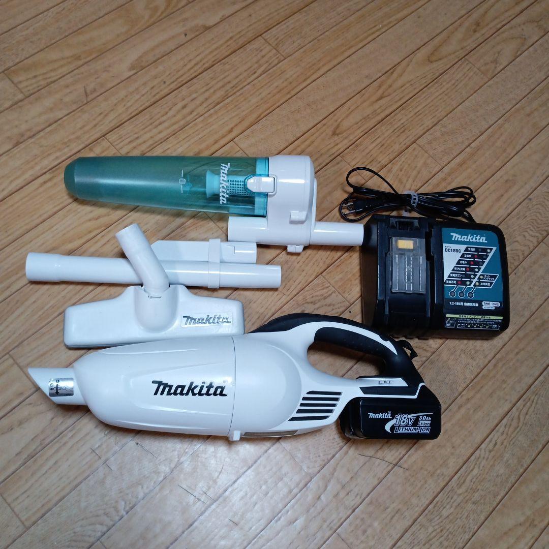 マキタ18V充電式クリーナCL−181FD純正バッテリ、急速充電器、サイクロン付