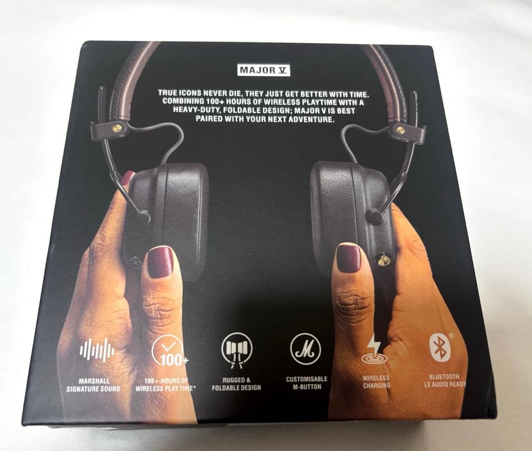 Marshall Major V ワイヤレスヘッドホン ブラウン