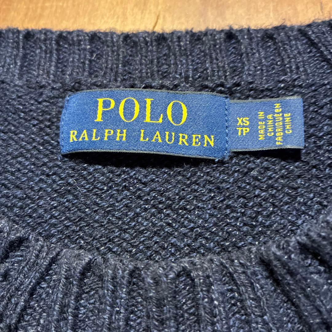 ポロラルフローレン ポロベア　セーター ニット　ネイビー xs