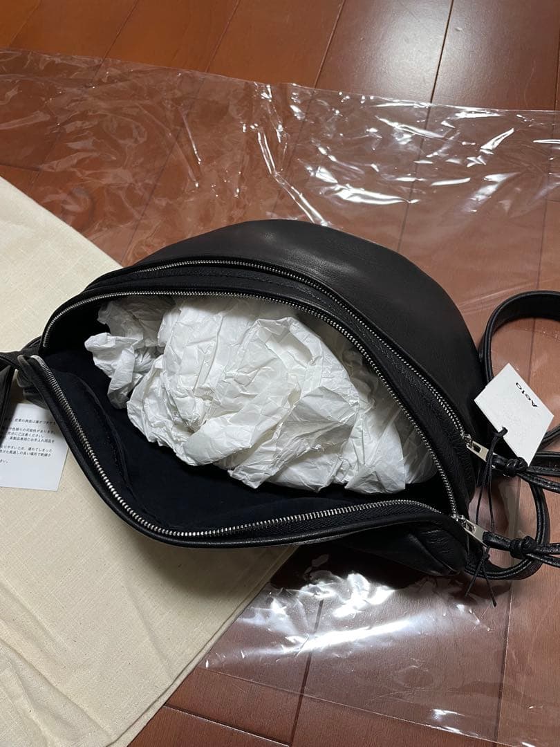 新品 定5.3万 Aeta アエタ ディア レザー ウエスト ポーチ M