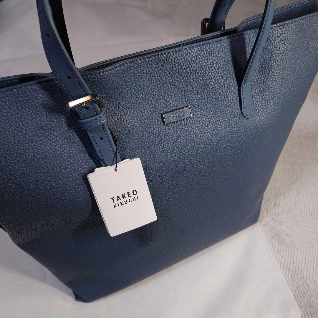 タケオキクチ　レザーハンドル シュリンクPU トート