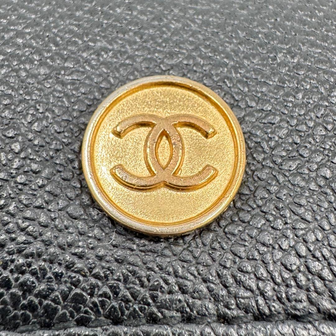 CHANEL シャネル ココボタン レザー 6連 キーケース ブラック シリアル