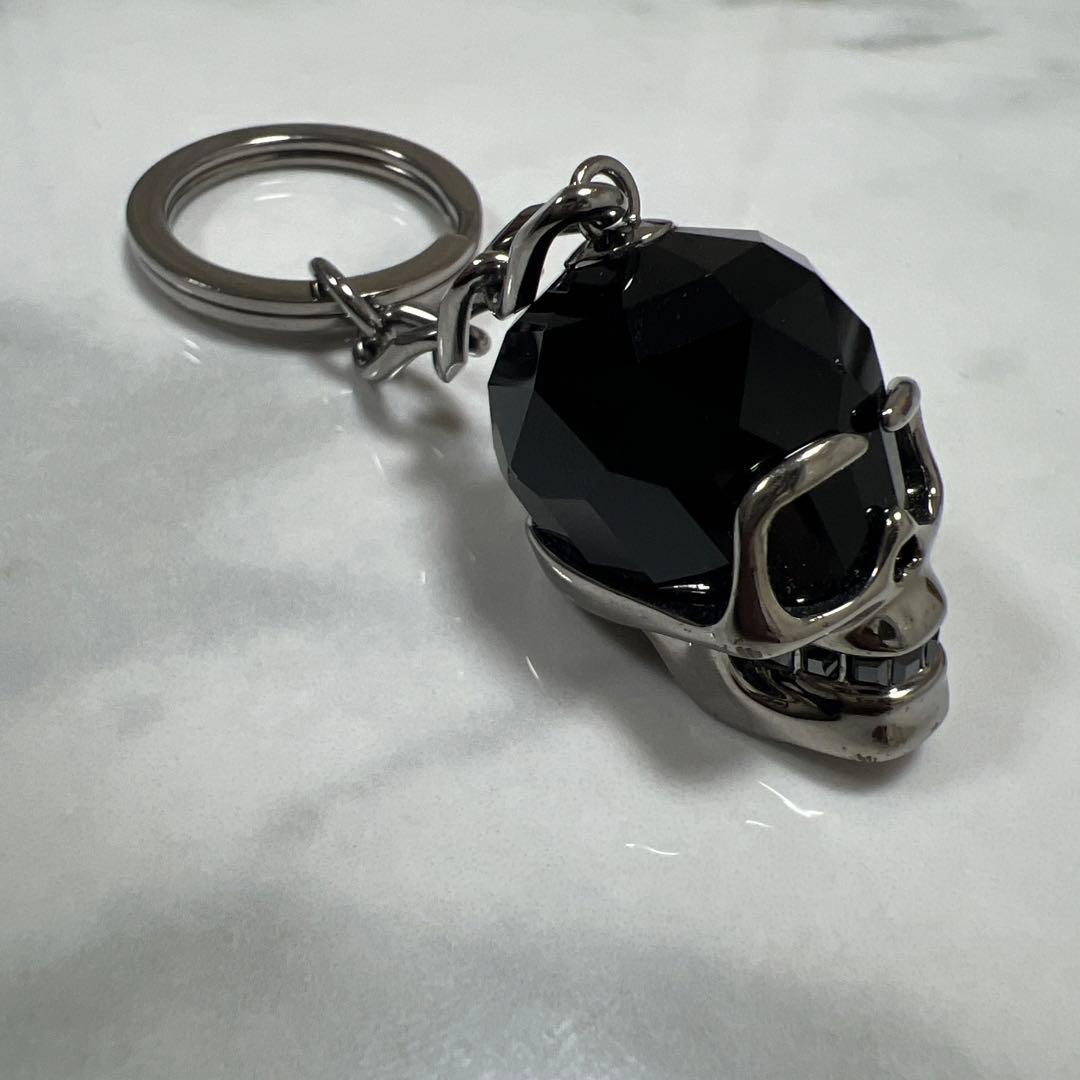 Swarovski スカル キーホルダー(刻印入り)