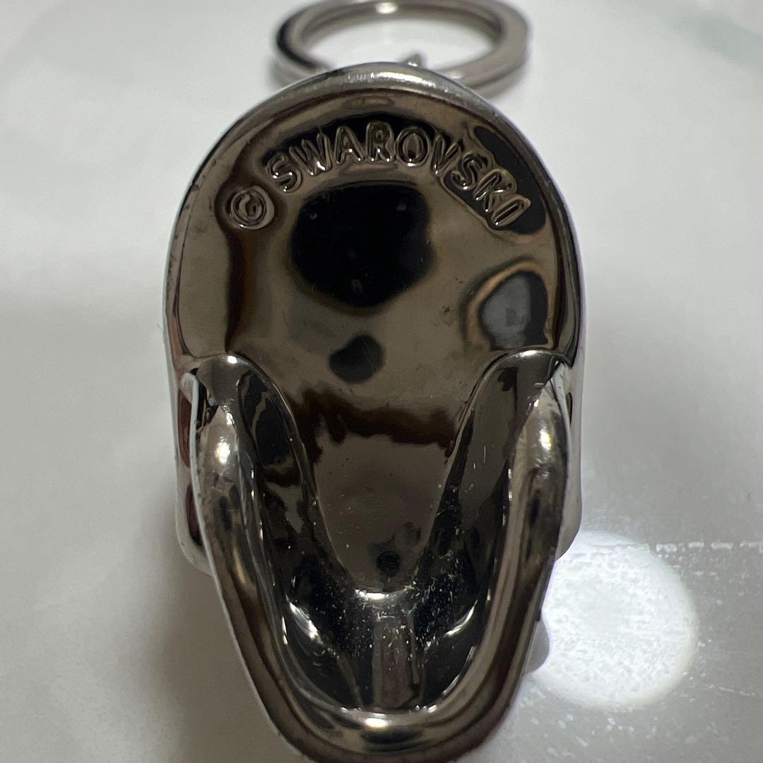 Swarovski スカル キーホルダー(刻印入り)