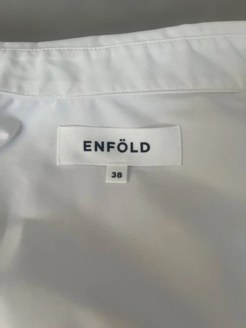 ENFÖLD エンフォルド　HOLE-COLLARSHIRT