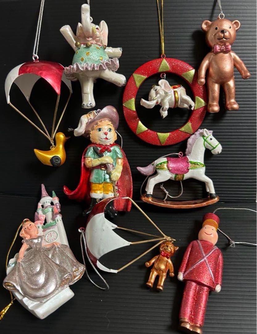 ②アンティーク調　オーナメント　クリスマスツリー　飾り　ディスプレイ　馬　象