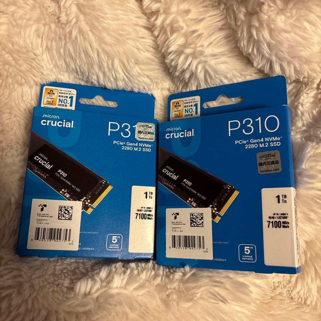 【新品未開封】クルーシャル P310 1TB PCle Gen4 M.2 SSD