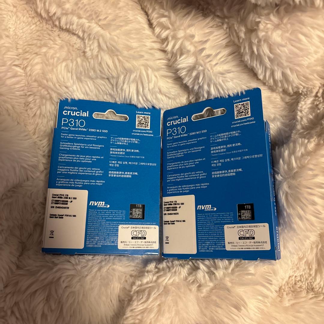 【新品未開封】クルーシャル P310 1TB PCle Gen4 M.2 SSD
