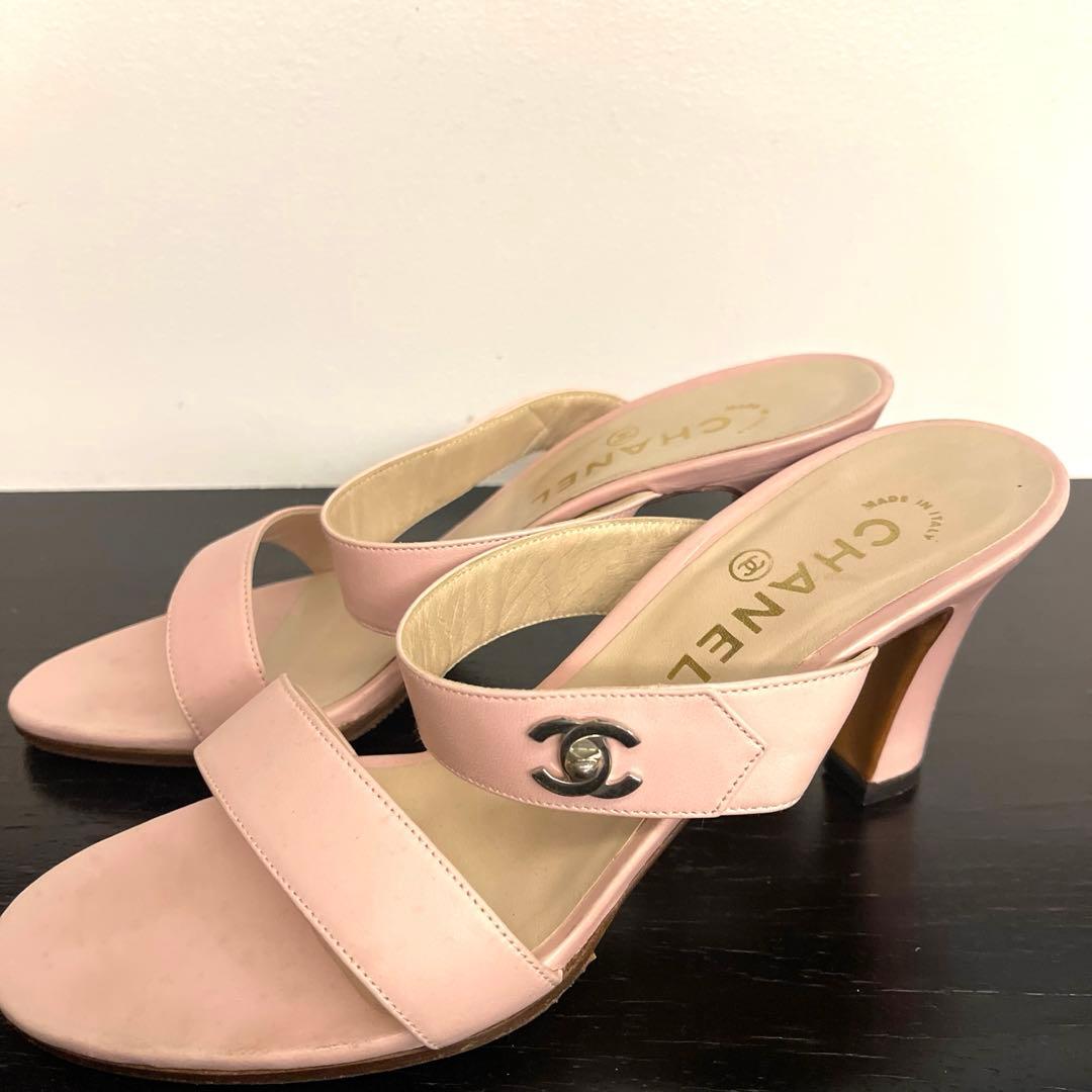 CHANELサンダル37ハーフ