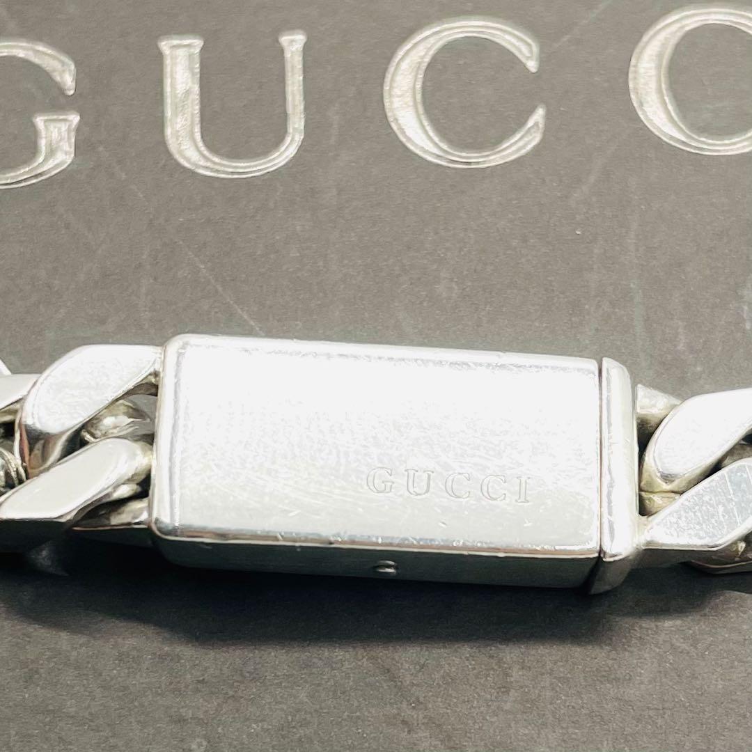 美品⭐️GUCCI ブレスレット IDプレート 喜平 シルバー925 19号