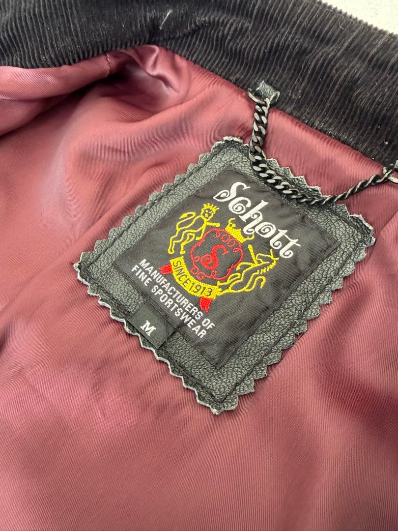 Schott シングルライダースジャケット ゴートスキン