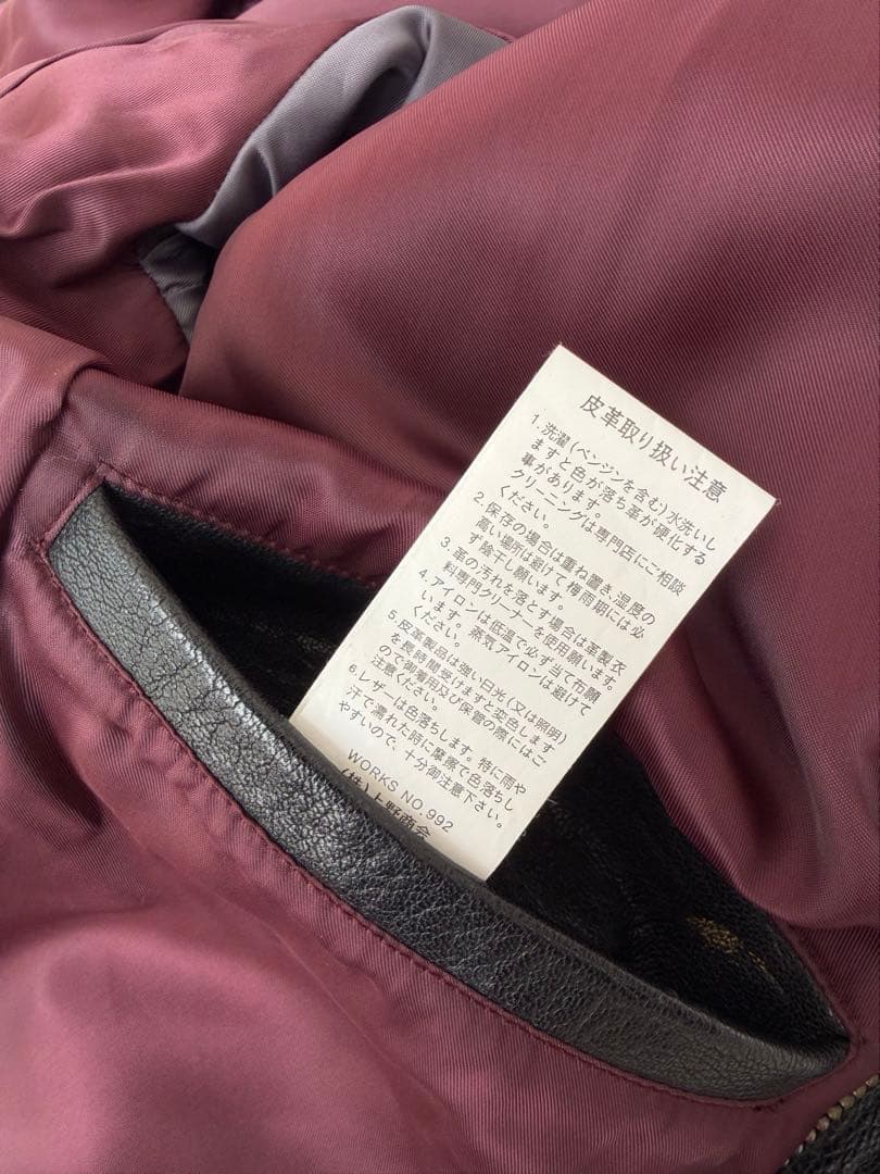 Schott シングルライダースジャケット ゴートスキン